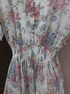 Floral Print Puff Sleeve Mini Dress