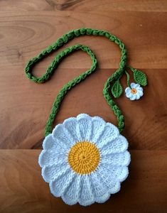 Crochet Daisy Flower sling bag 🌻🧶🎁