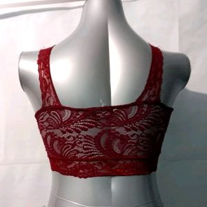 (564)Rust Red Bra 34