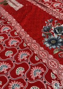 Unstiched Red  suit