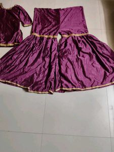 Purple Ethnic garara