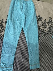 Embroidered Sky Blue Kurta