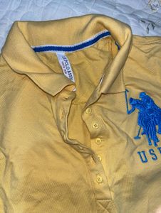 USPA Woman’s Yellow Polo Shirt