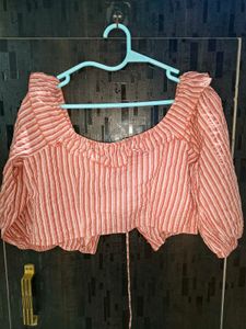 Chic Stripped cropped Top