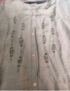 Light Blue Embroidered Kurta