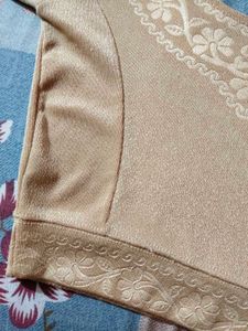 Elegant Beige Ethnic Blouse