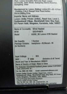 Lenovo H110 Gaming Headset
