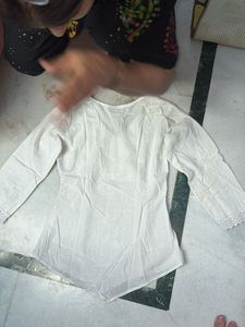 White Embroidered Chikankari Kurta