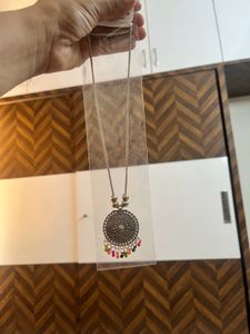 Three combo offer Boho Oxidised Silver Pendant Nec