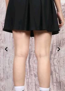 Black Mini Skater Skirt