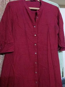 Maroon Kurta