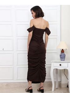 Brown Bodycon Mini Dress