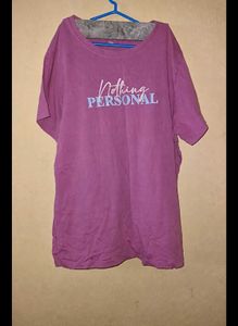 Purple "Nothing Personal" Graphic Tee