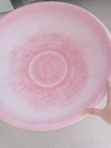 Vintage Pink Plastic Basin larg size tube