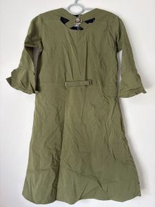 Elegant Olive Green Dress