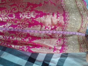 Beautiful Pink &amp; Gold Lehenga Choli