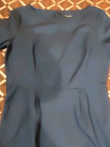Classic Navy Blue Sheath Dress