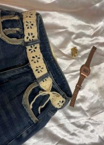 Boho crochet belt women