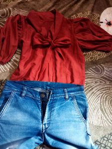 Combo of Jeans And Top 🌹