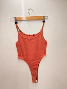 ❗️Coral Spaghetti Strap Thong Bodysuit❗️