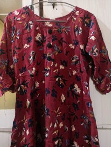 Chic Floral Print Midi Dress