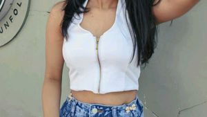 White Halter Neck Zip Crop Top