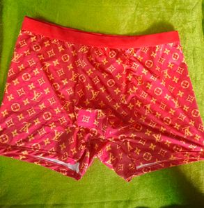 Stylish Red Monogram Boxer Briefs