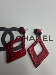 Red &amp; Black Diamond Earrings