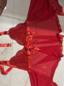 Sheer Red Lingerie Set