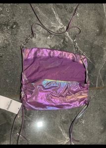 Iridescent Purple halter top