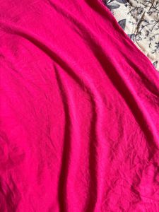 Vibrant Pink Geometric Print Dress