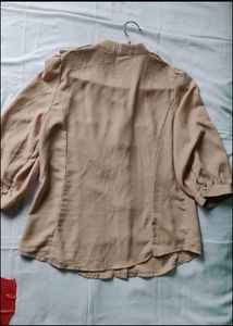 Stylish Beige Button-Up Top
