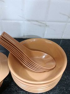 Set of 6 Vintage Style Mixing soup Bowls