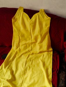 Beautiful Yellow Kurta Set chudidar model styl