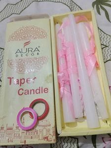 Aura Decor Taper Candles Set