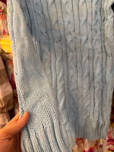 Cozy Blue Turtleneck Sweater