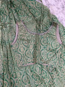 Green Ethnic Lehenga Choli Set