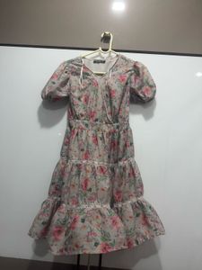 Floral Tiered Midi Dress
