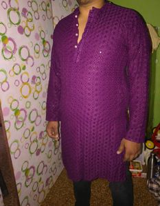 Men's Embroidered Kurta