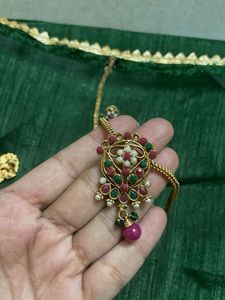 Elegant Gold Tone Necklace &amp; Ring Set