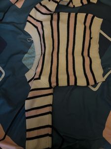 Striped Knit Pullover