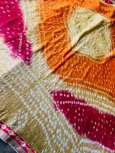 Jaipuri Silk Bandhej Odhani❤️