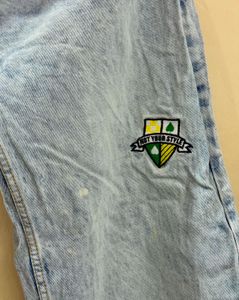 Acid Wash Wide Leg Jeans