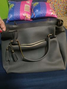 Stylish Grey Handbag