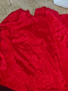 Elegant Red Silk  top pant