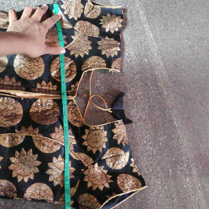NEW Brocade black blouse.