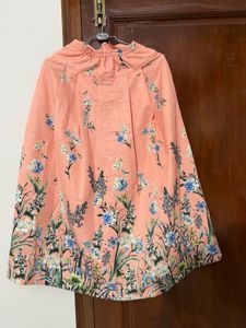 Peach Floral Print coord Set
