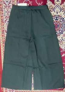 Classic Black Pleated Wide-Leg Pants