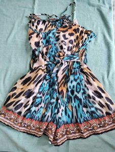 Keisha Boho Print Mini Romper