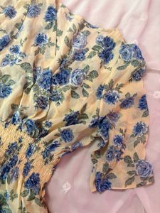 Floral Print Flowy Dress